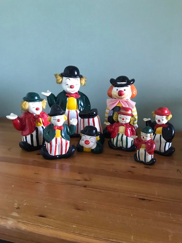 Clowntjes spaarpotten, Ophalen of Verzenden, Gebruikt, Overige typen