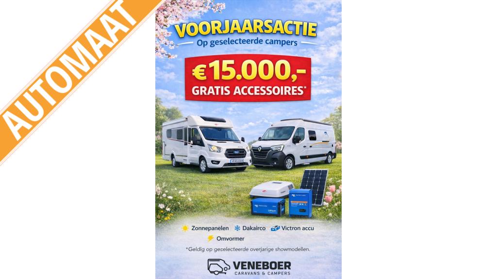 Bürstner Lineo T 620 G, Automaat, Standaard zit, Ringverwarming, Ford