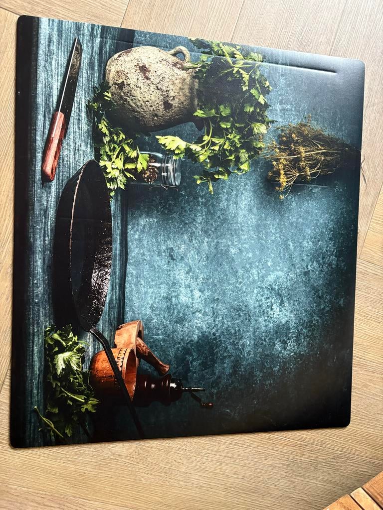 Beschermer inductie met stilleven, Ophalen of Verzenden, Meerkleurig, Overige materialen, Overige typen