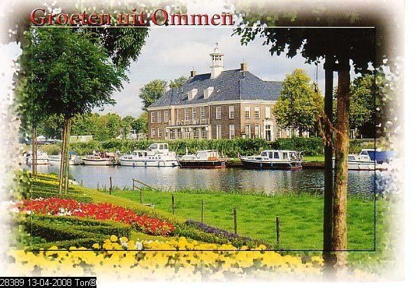 Ansichtkaart	Ommen	riviergezicht, Verzenden, 1980 tot heden, Gelopen, Overijssel