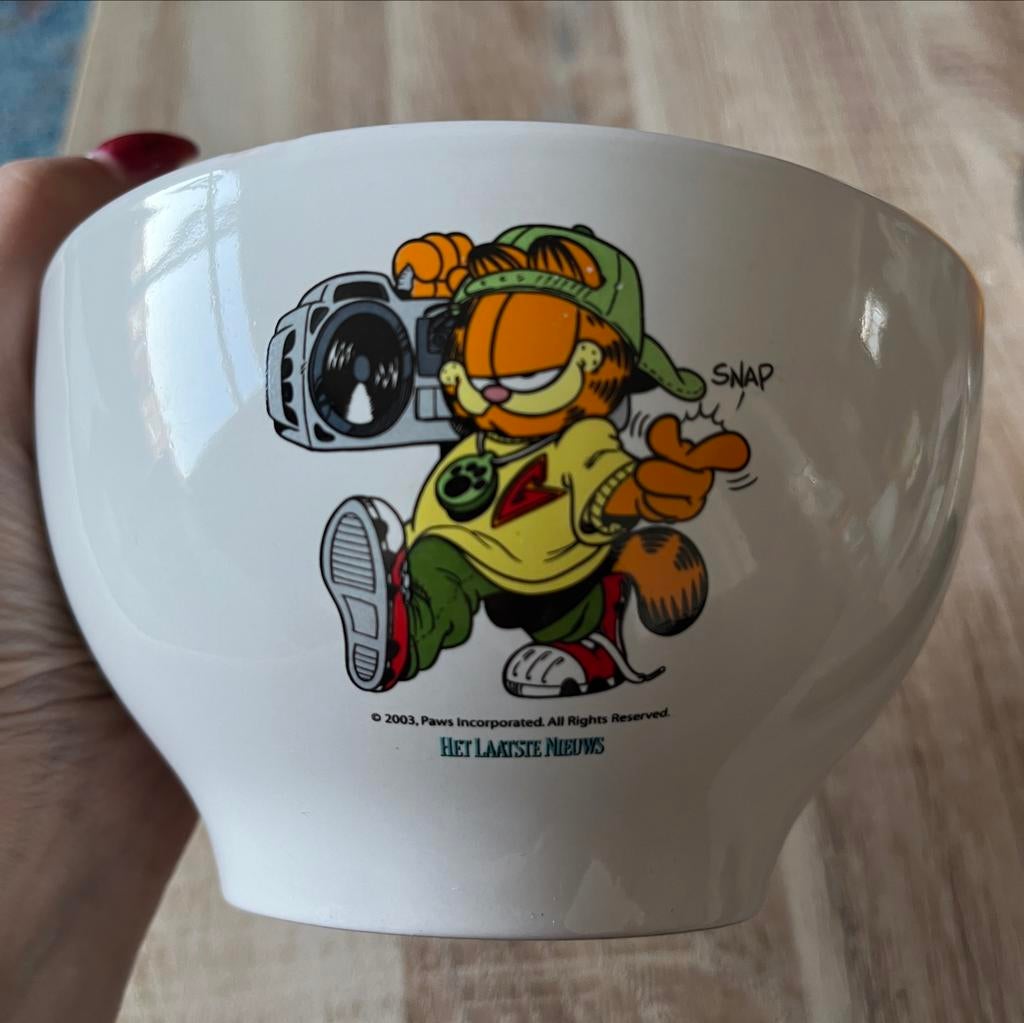 Garfield kom - Collectors item - Het Laatste Nieuws, Ophalen of Verzenden, Zo goed als nieuw