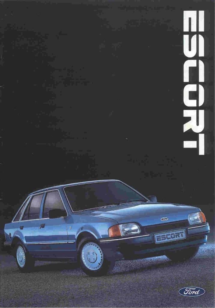 Ford Escort (juli 1986) + bijlage: techn. gegevens, specific, Ophalen of Verzenden, Nieuw, Ford
