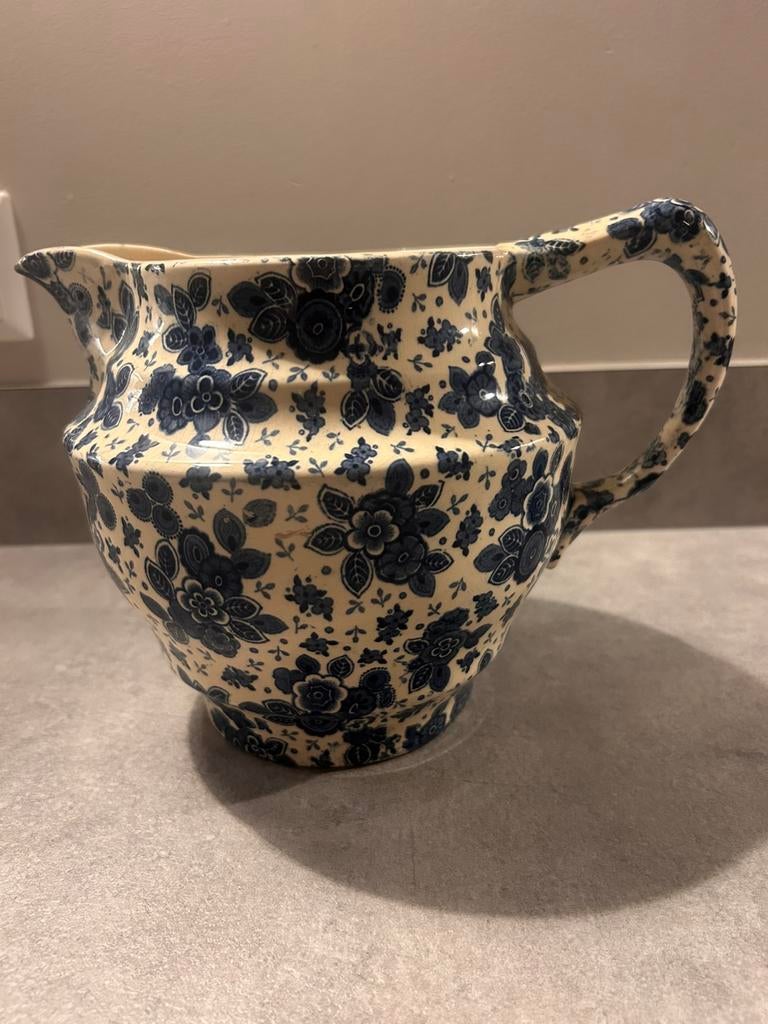 Oude blauw gebloemde kan Beatrix, Ophalen of Verzenden