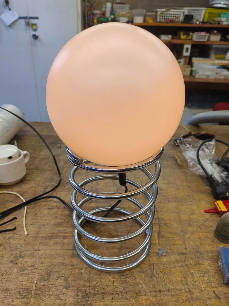 Vintage Woja Design Spiraal lamp jaren 70, Antiek en Kunst, Ophalen of Verzenden