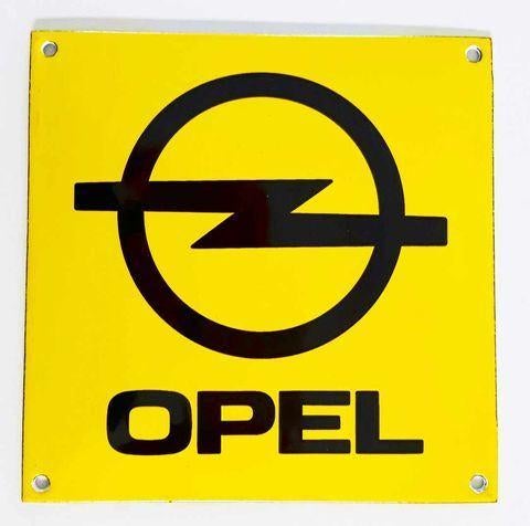 Opel auto logo emaillen reclame decoratie bord, Eu, Eu, Nieuw, Ophalen of Verzenden