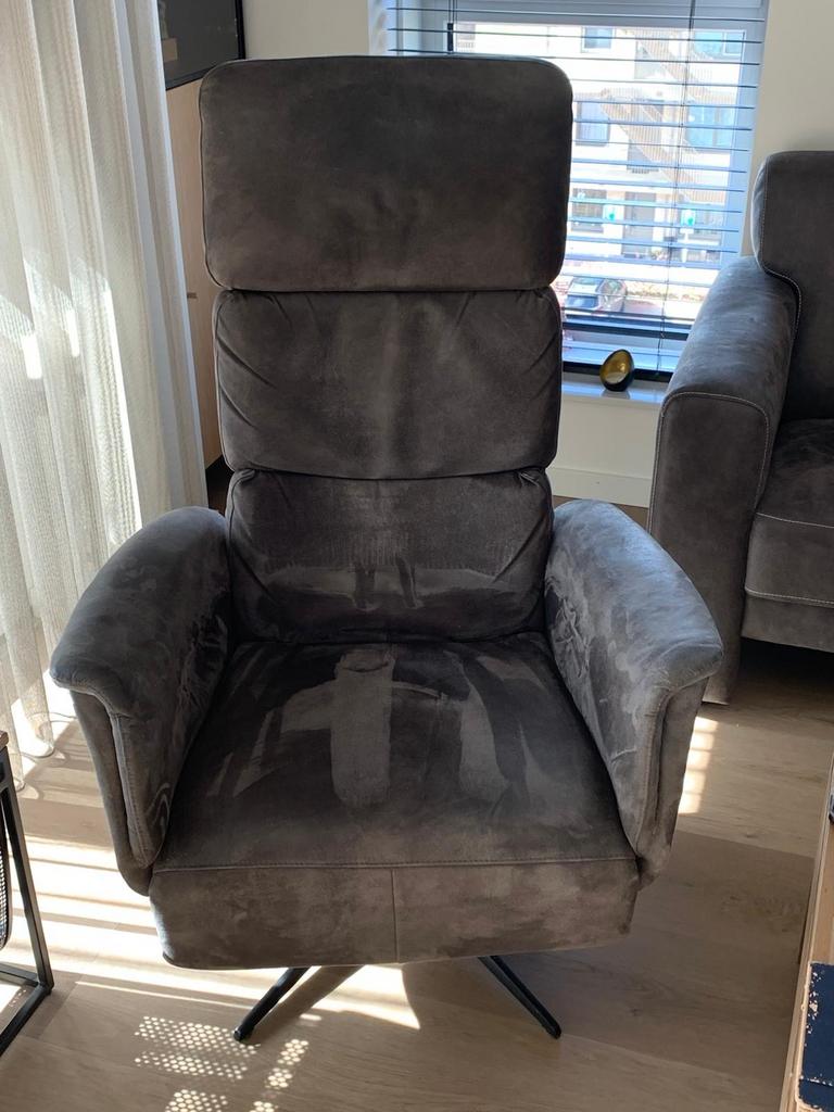 Relaxfauteuil van De Bommel Meubelen, Huis en Inrichting, Fauteuils, Ophalen, Minder dan 75 cm, Zo goed als nieuw, Stof