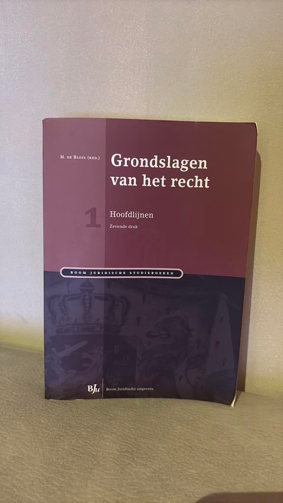 Grondslagen van het recht 7e druk, Ophalen of Verzenden, Zo goed als nieuw, Overige uitgevers, Nederlands