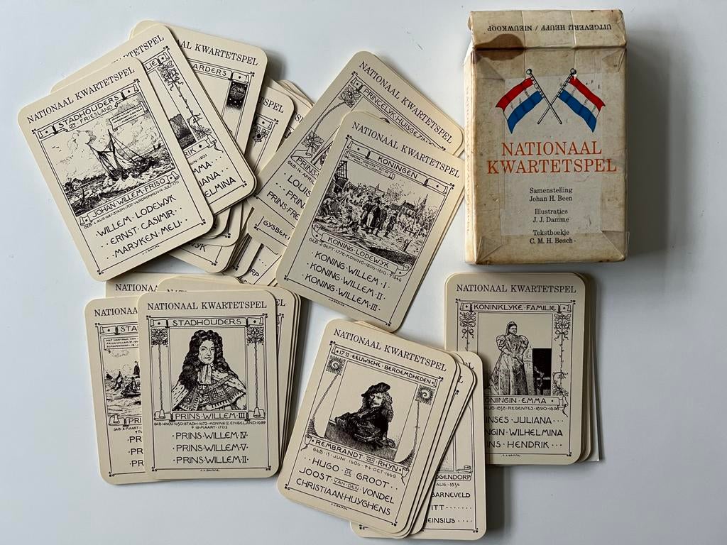 Nationaal kwartetspel vintage, Ophalen of Verzenden, Zo goed als nieuw, Kwartet(ten)