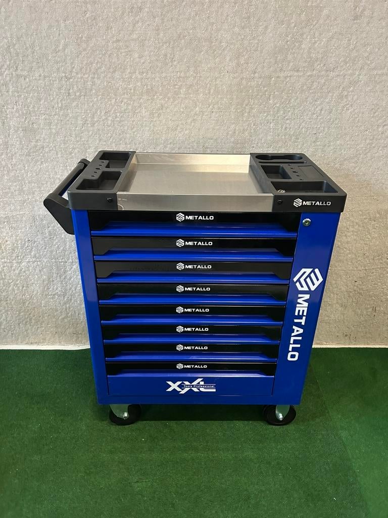 Nieuwe Metallo 8 lades,8 gevulde gereedschapwagen, Ophalen, Metallo, Nieuw, Metallo