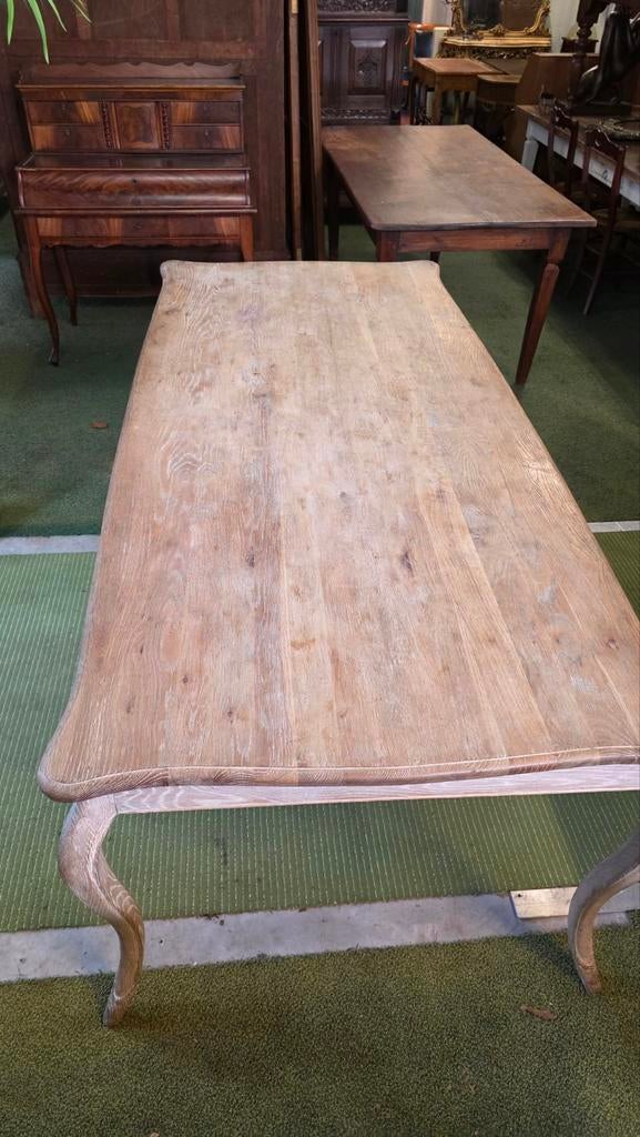 Massief eikenhouten Franse eettafel, Ophalen of Verzenden