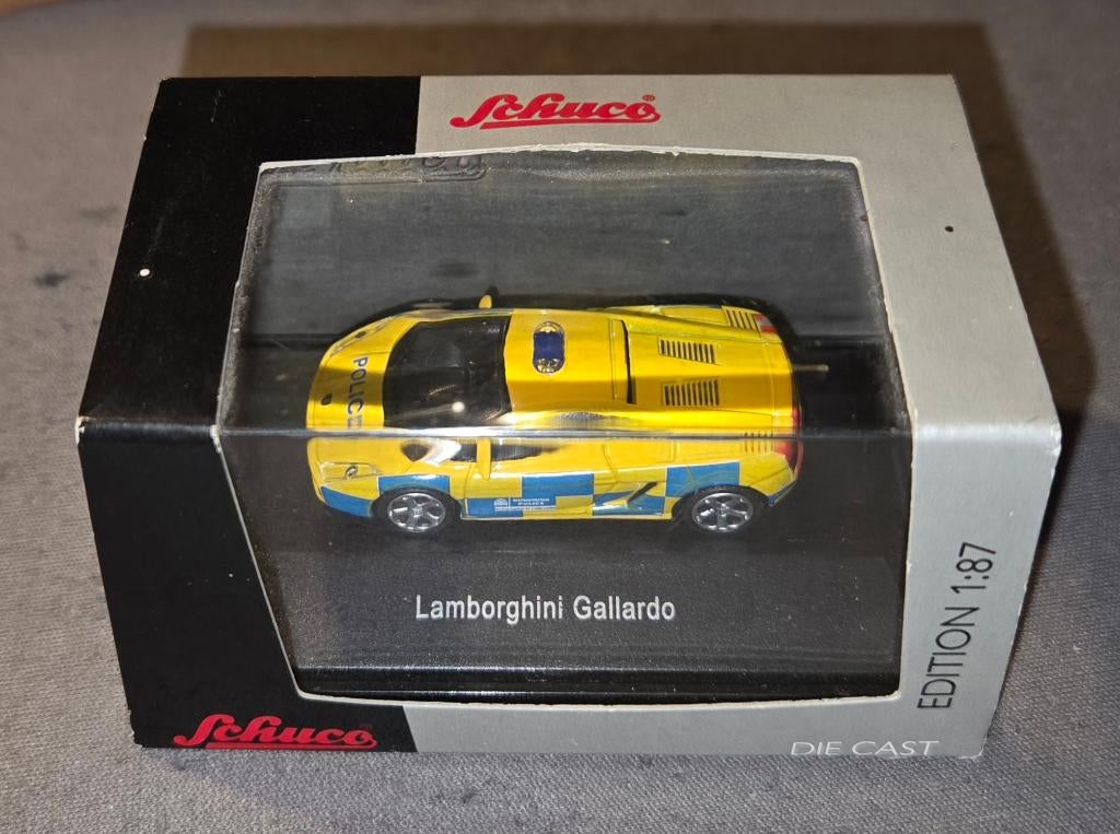 SCHUCO Lamborghini Gallardo Police 1:87., Ophalen of Verzenden, Zo goed als nieuw, Auto, Schuco
