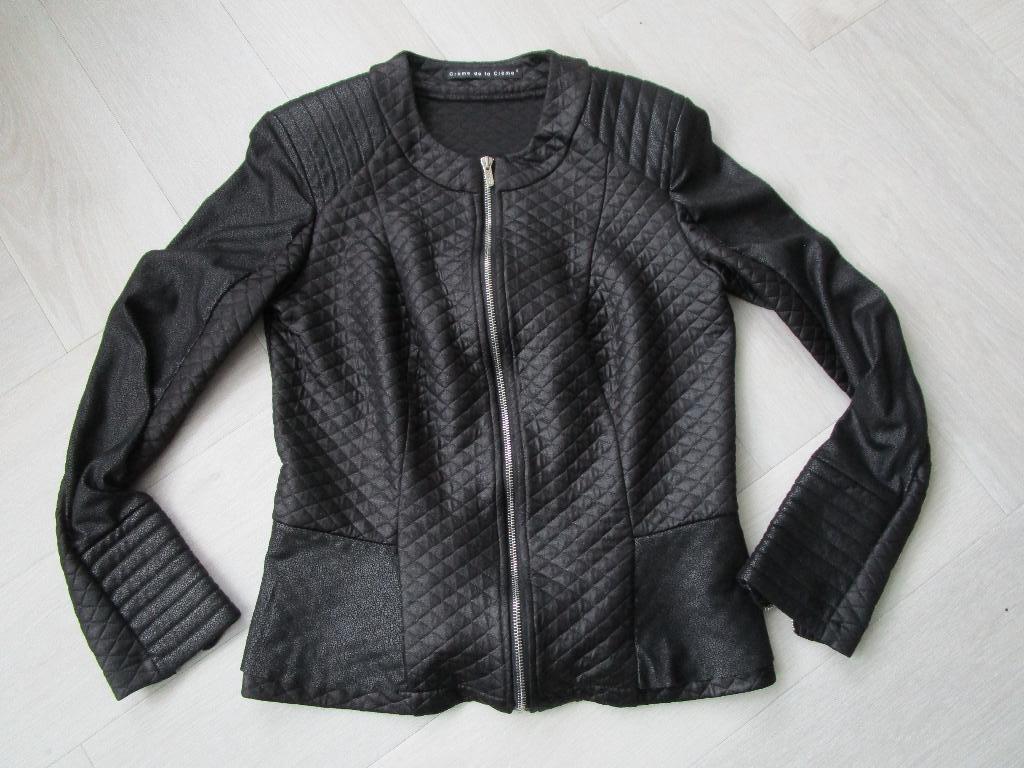 Creme de la Creme zwart jasje met peplum onderkant maat M, Maat 38/40 (M), Zwart, Nieuw, Ophalen of Verzenden