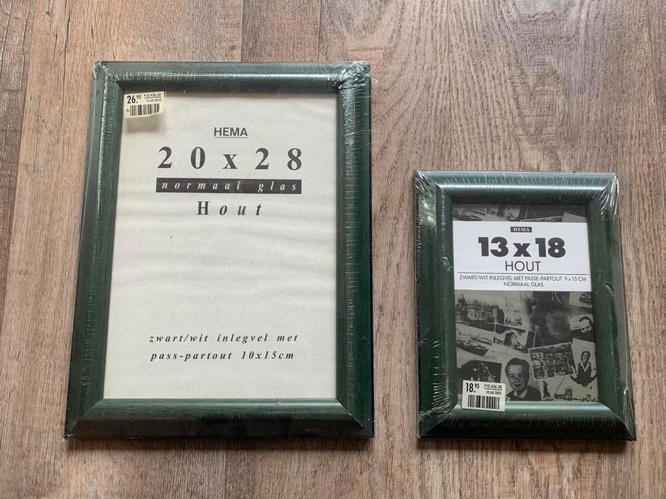 Fotolijsten groen, Ophalen of Verzenden, Nieuw