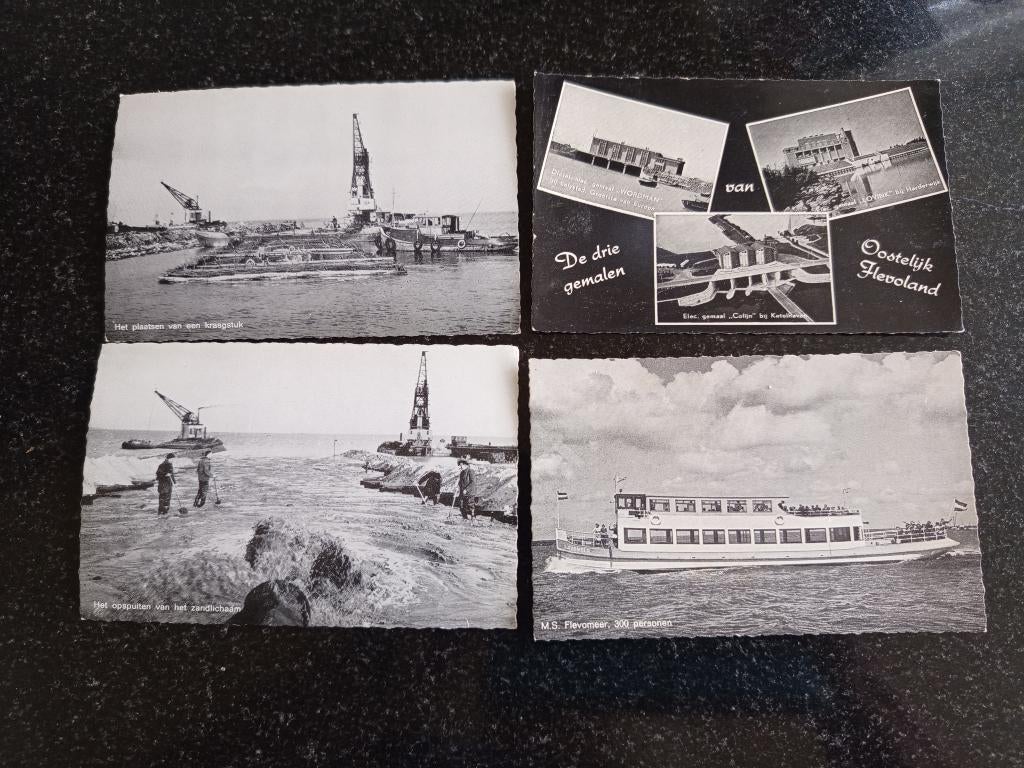 Flevoland Flevopolder ansichtkaarten, Ophalen of Verzenden, 1940 tot 1960, Ongelopen, Flevoland