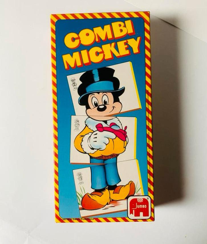 Combi Mickey Puzzel - Vintage Jumbo, Verzamelen, Ophalen of Verzenden, Mickey Mouse, Zo goed als nieuw, Overige typen