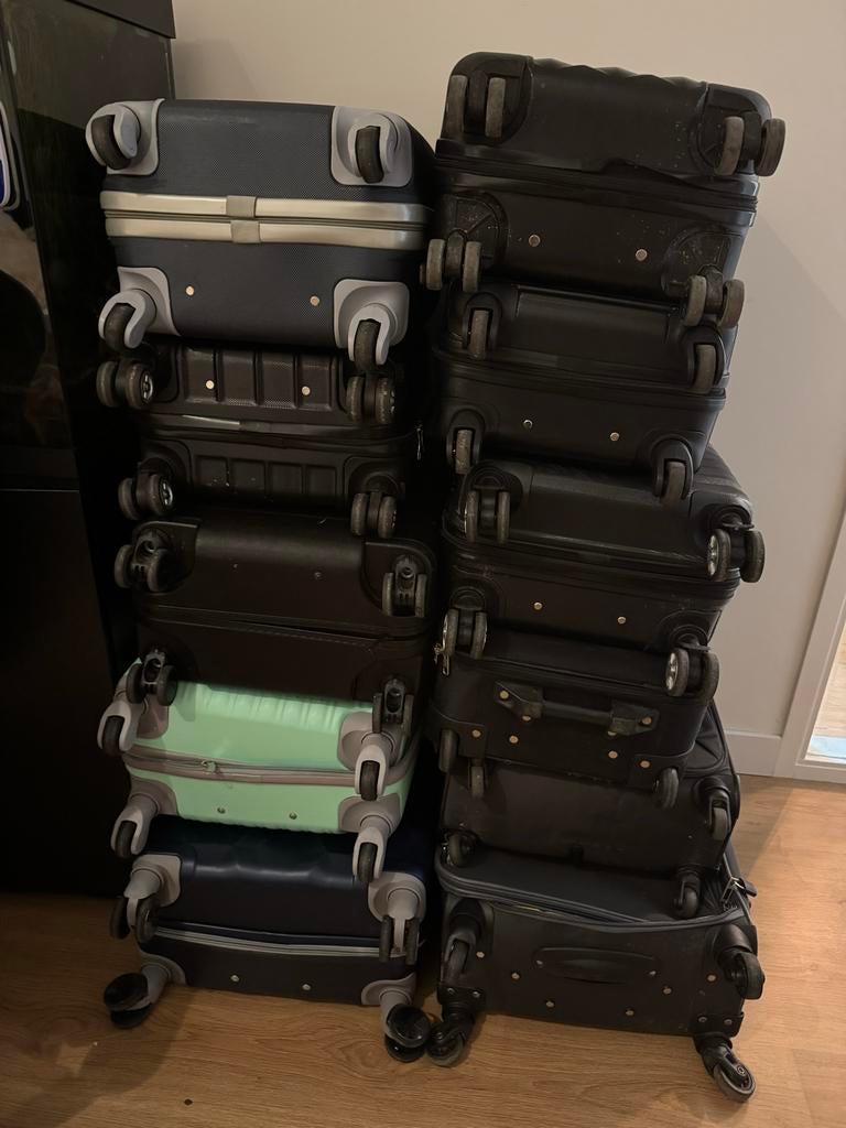 Rolkoffer / Handbagage Trolley, Sieraden, Tassen en Uiterlijk, Koffers, Gebruikt, Hard kunststof, Minder dan 50 cm, Ophalen of Verzenden