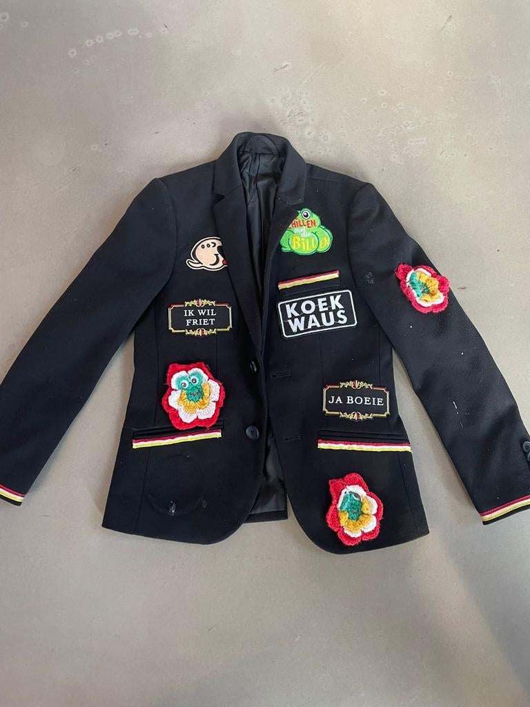 Oeteldonk jasje, Kleding | Dames, Carnavalskleding en Feestkleding, Ophalen of Verzenden, Gedragen, Maat 34 (XS) of kleiner, Carnaval