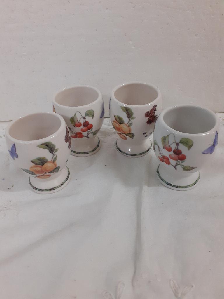 Janneke Brinkman - Fruits & Flowers - 4 mooie eierdopjes, Ophalen of Verzenden