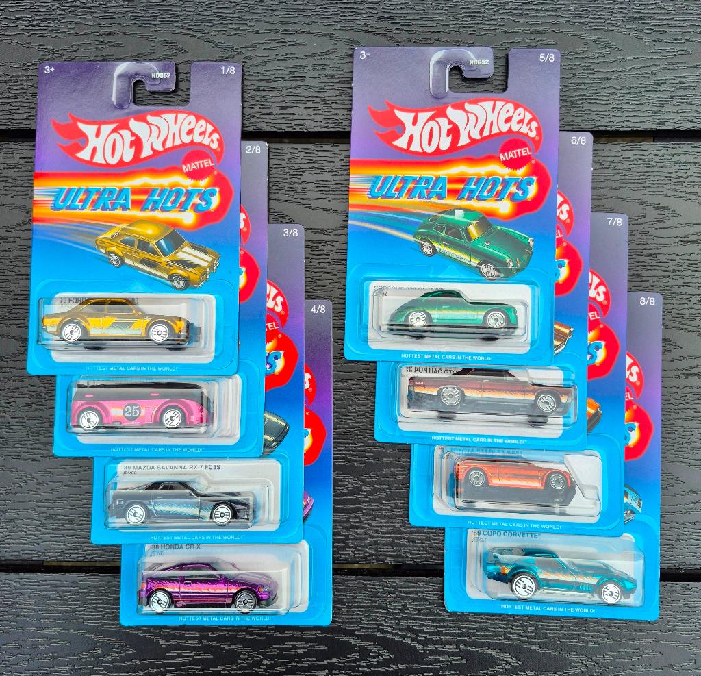 Hot Wheels Ultra Hots - set van 8 compleet - NIEUW, Kinderen en Baby's, Speelgoed | Speelgoedvoertuigen, Nieuw, Ophalen of Verzenden
