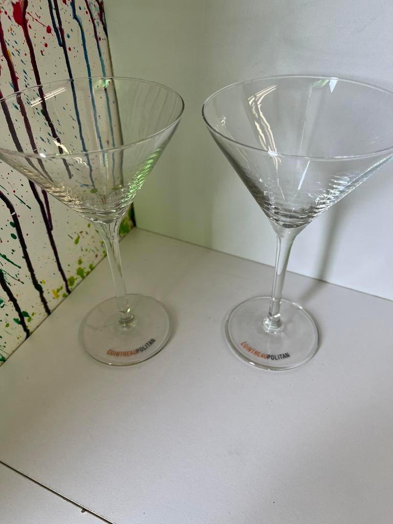 Cointreau glazen set van 2 glazen, Verzamelen, Ophalen of Verzenden, Nieuw, Borrel- of Shotglas