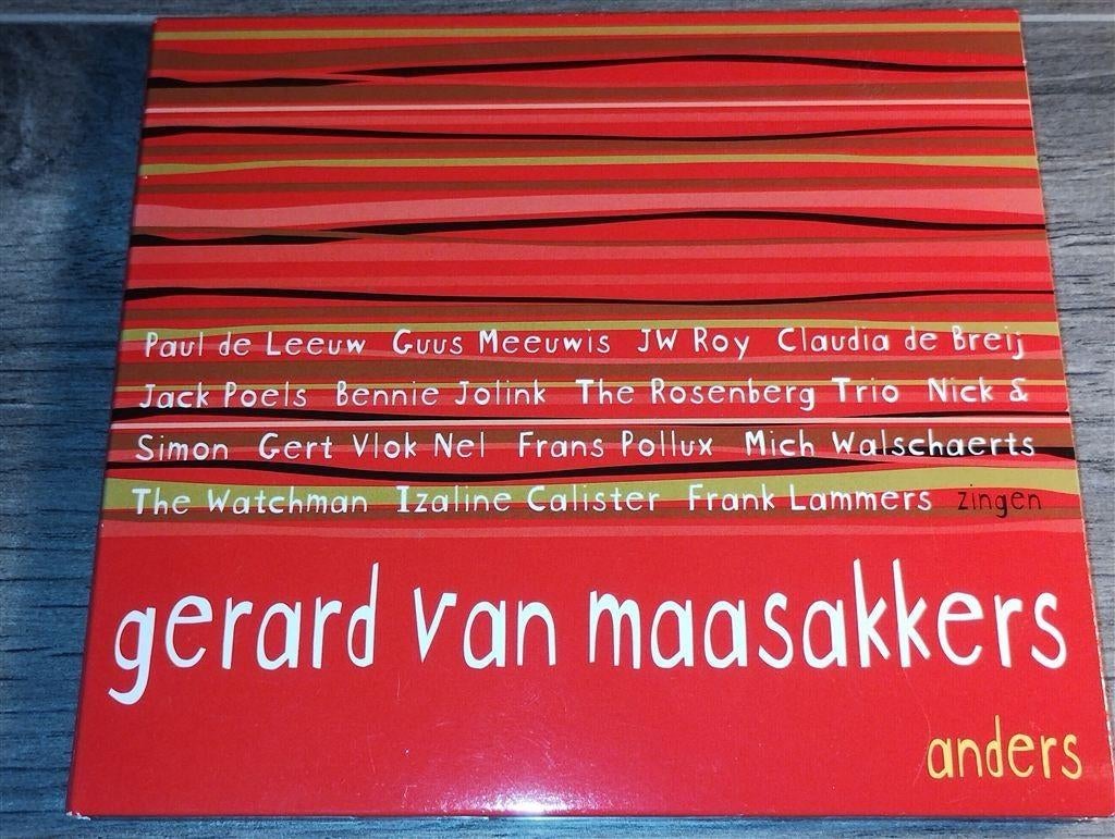 Gerard Van Maasakkers - Anders [Digipack], Cd's en Dvd's, Ophalen of Verzenden, Zo goed als nieuw, Levenslied of Smartlap