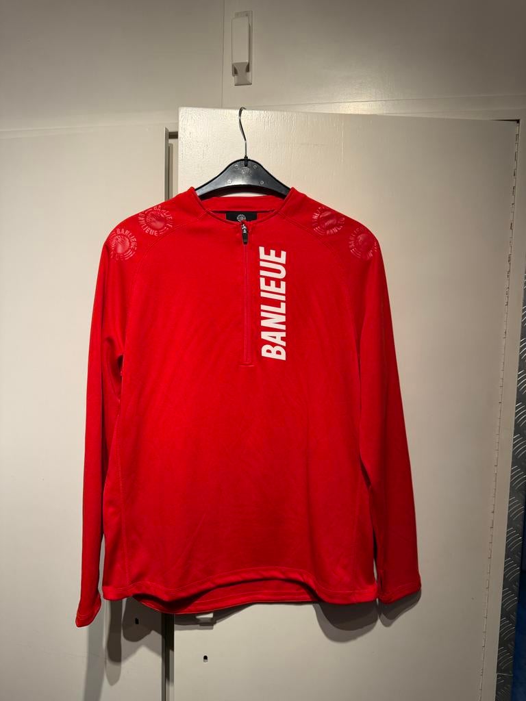 Rode Banlieue 1/4 Zip Top, Maat L, Ophalen of Verzenden, Zo goed als nieuw, Trainingspak