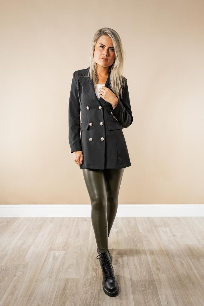 Kaki/Groen Leatherlook legging maat S/M (113), Legging, Nieuw, Ophalen of Verzenden, Nicolle_Lingerie