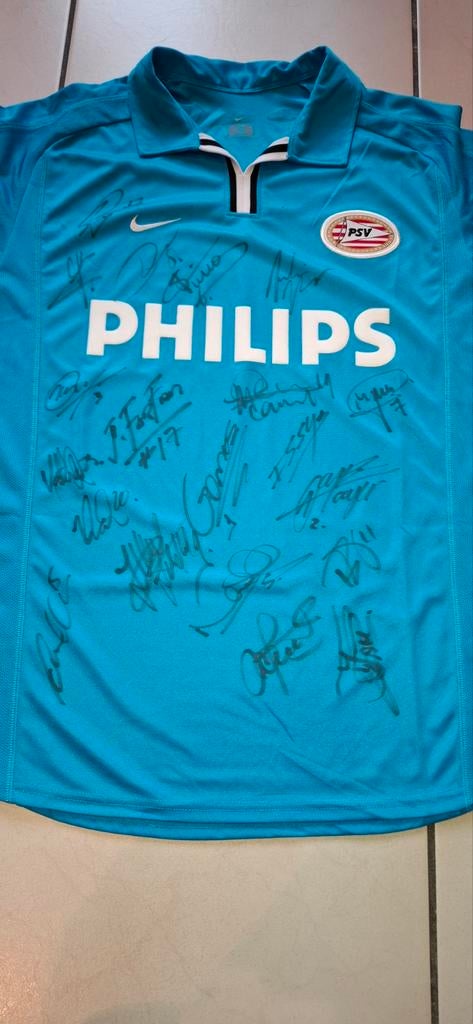 Psv gesigneerd uitshirt 2002 2003, Maat XL, Ophalen of Verzenden, Shirt