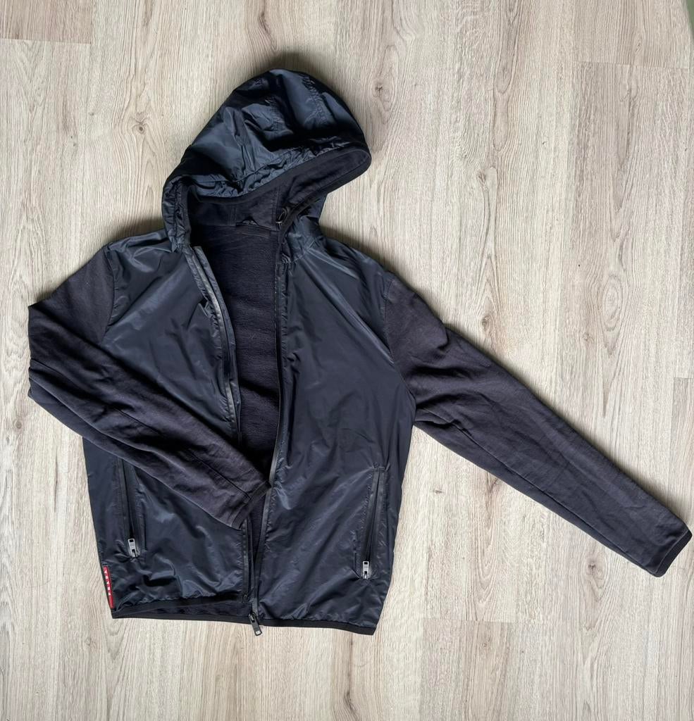 Prada jas M/S, Ophalen, Zo goed als nieuw, Zwart