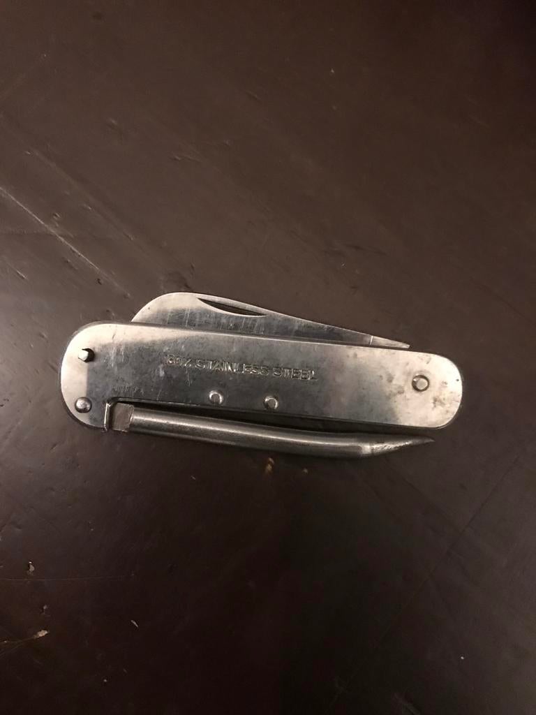 legerzakmes (Army Clasp Knife) met marlin spike (zeilpen), Verzamelen, Militaria | Tweede Wereldoorlog, Ophalen of Verzenden, Marine