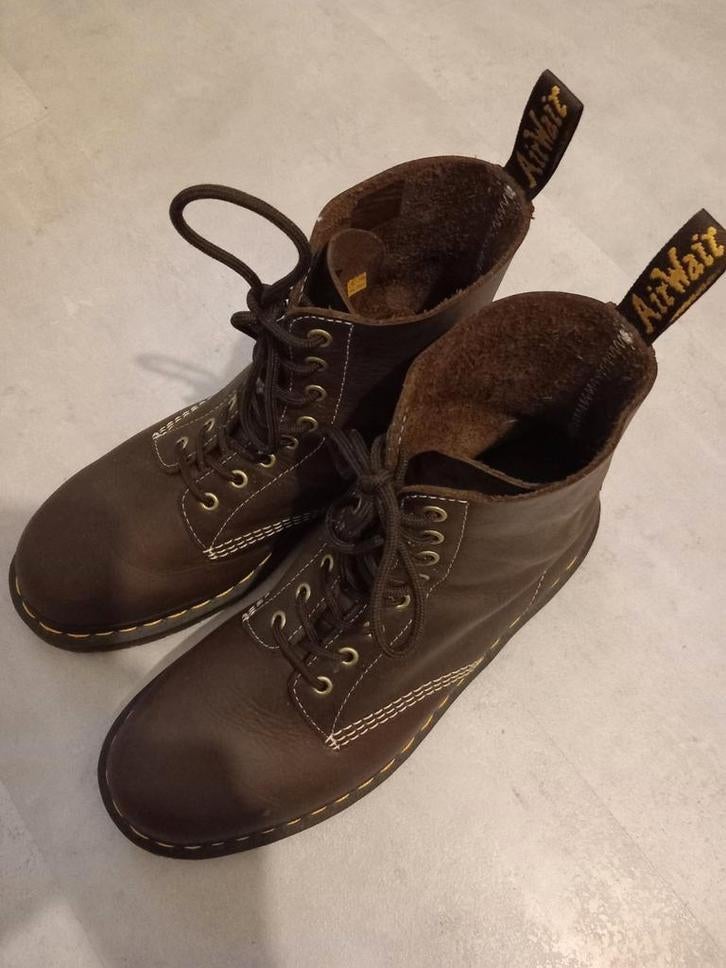 Prachtige dames Dr Martens half hoge veter  laars, Dr AirWaif Doker  Martens, Bruin, Ophalen of Verzenden, Zo goed als nieuw