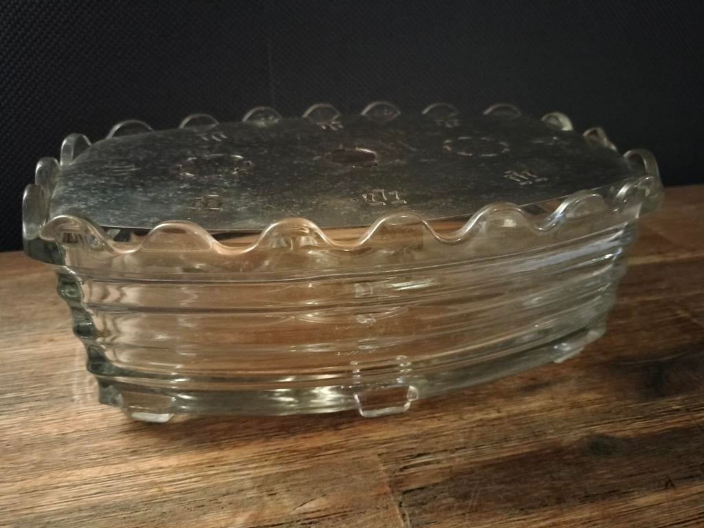 VERKADE WAXINE RECHAUD PERSGLAS JAREN 50/60., Antiek en Kunst, Ophalen of Verzenden