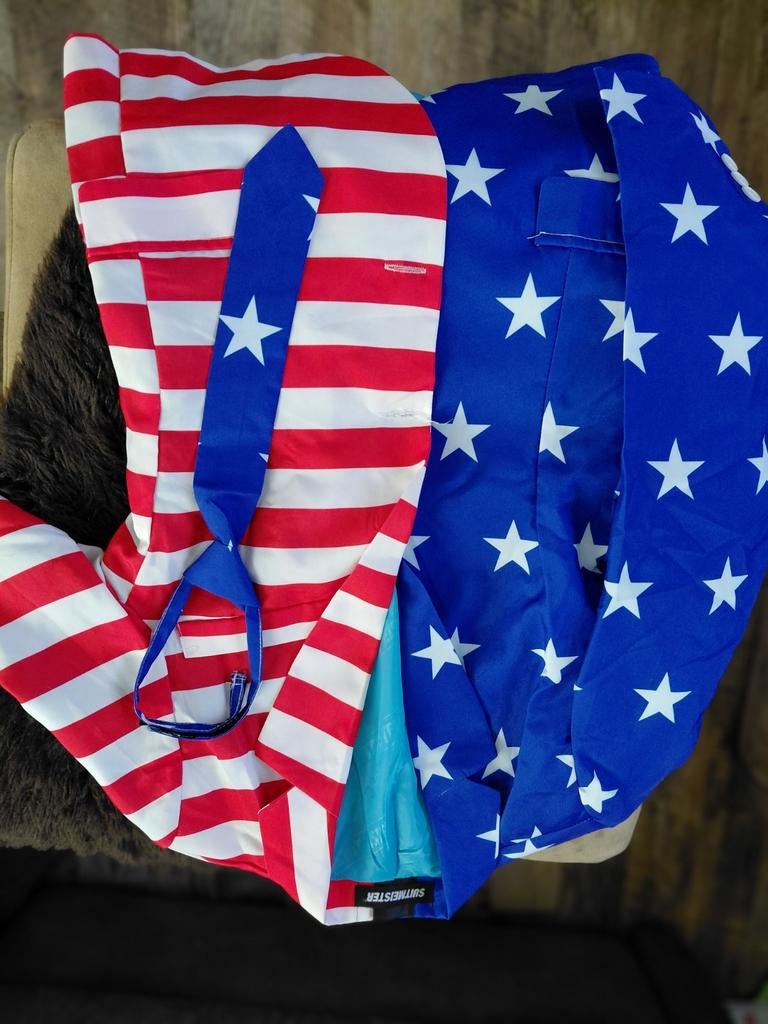 Carnavalskleding, Amerikaanse vlag., Ophalen, Zo goed als nieuw, Jongen of Meisje