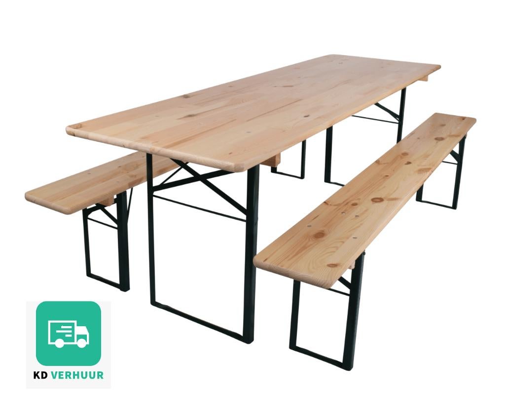 Bierset/ tafel+ banken te huur !!, Ophalen of Verzenden, Nieuw, Overige