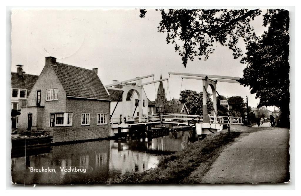 Breukelen, Vechtbrug, Verzamelen, Ansichtkaarten | Nederland, Gelopen, Utrecht, 1960 tot 1980, Verzenden