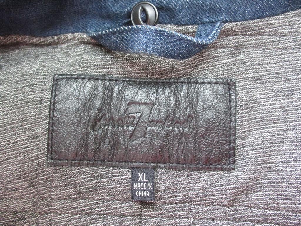 7 for all Mankind, size XL, Kleding | Heren, Jassen | Winter, Zo goed als nieuw, Maat 56/58 (XL), Blauw, Verzenden