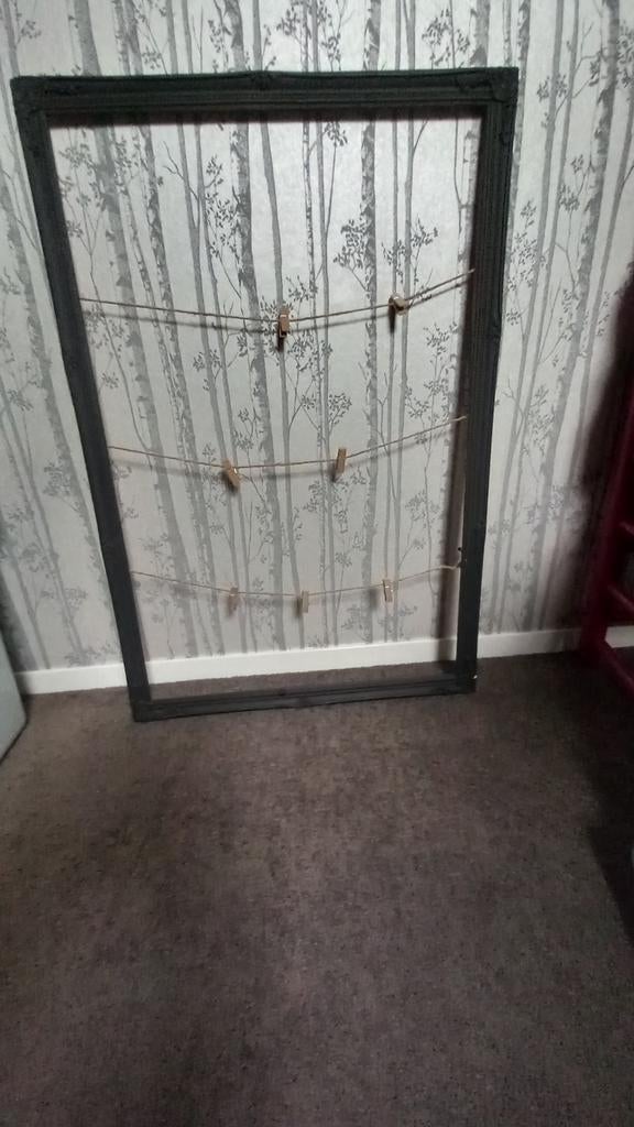 Grote lijst zwart, Ophalen, Zo goed als nieuw, Hout