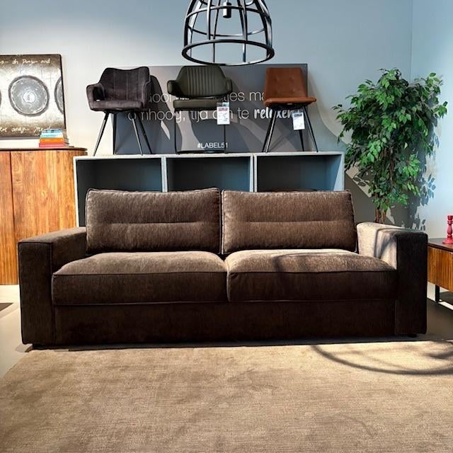 Moderne 3 zits bank bruin Room108 230x98cm, Ophalen, Minder dan 75 cm, Driepersoons, Zo goed als nieuw