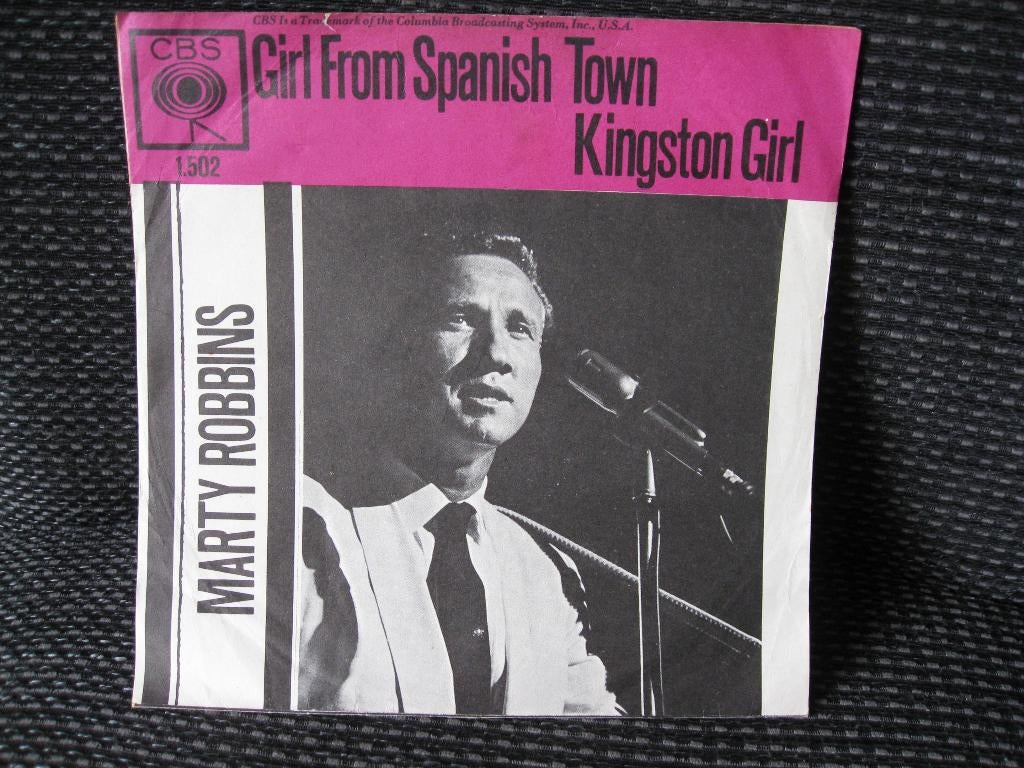 Marty Robbins – Girl From Spanish Town  -  Kingston Girl, Ophalen of Verzenden, Gebruikt, Pop, Single
