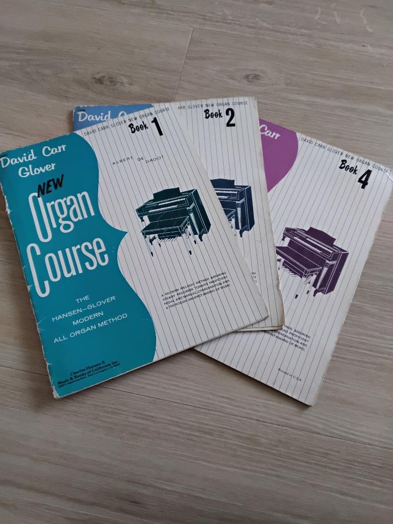 Bladmuziek New Organ Course Boek 1, 2 en 4 David Corr Glover, Muziek en Instrumenten, Orgel, Gebruikt, Les of Cursus, Ophalen of Verzenden