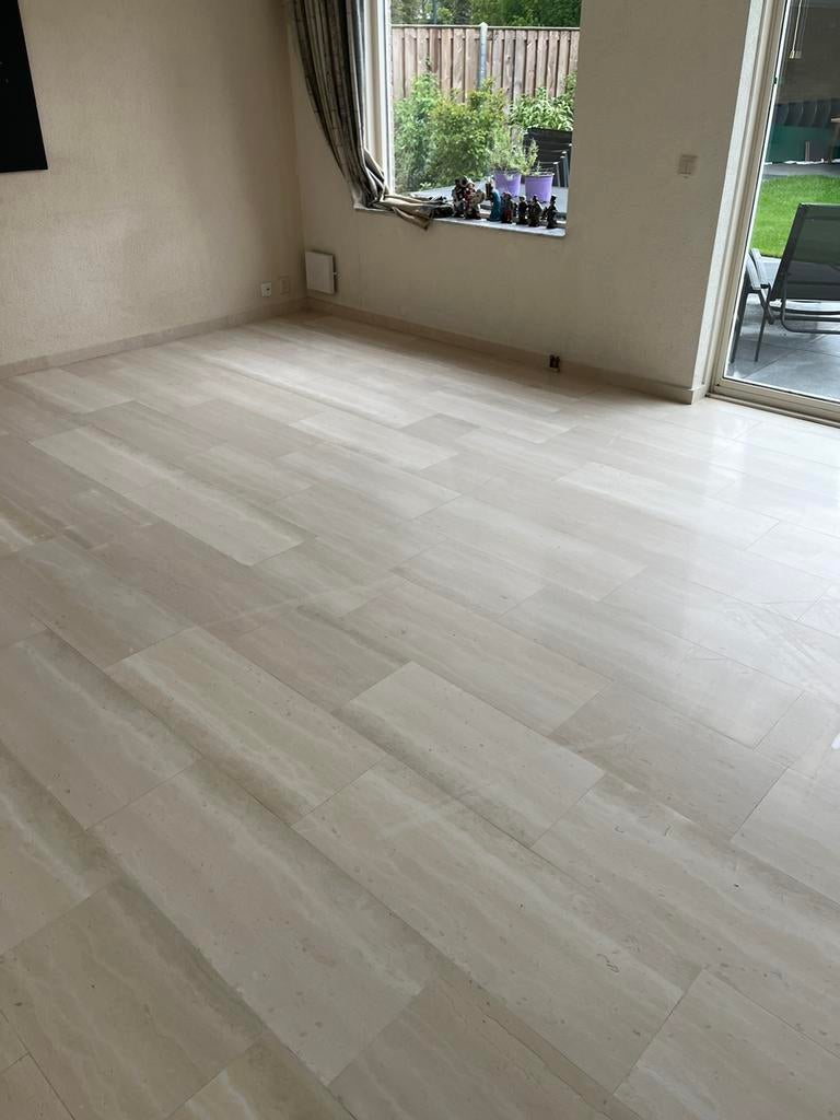 Travertin vloer polijsten, Travertin, Gebruikt, Travertin, Travertin