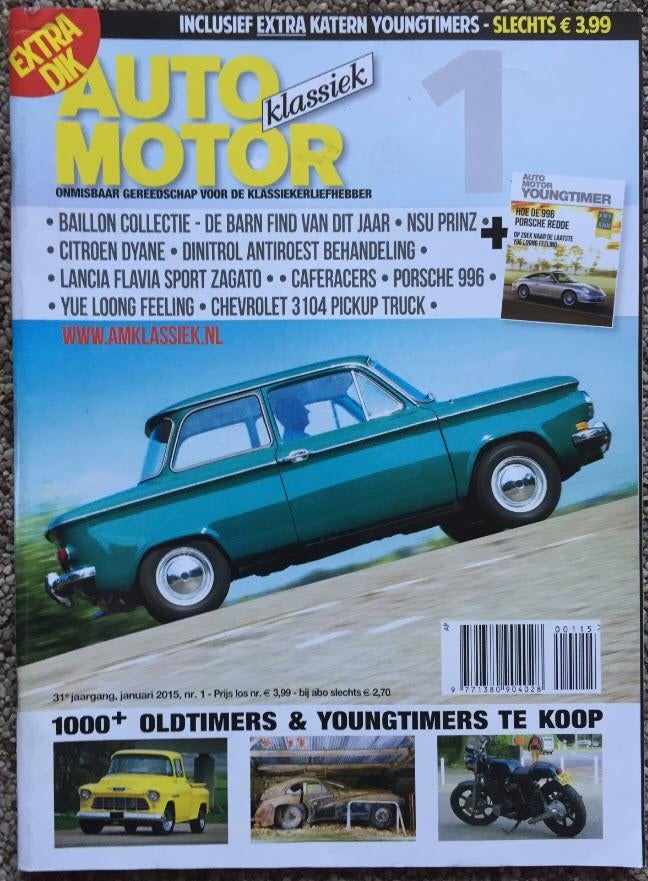 AMK: NSU Prinz 4L, Citroen Dyane D6, Porsche 996, Alpine V6, Ophalen of Verzenden, Zo goed als nieuw, Algemeen