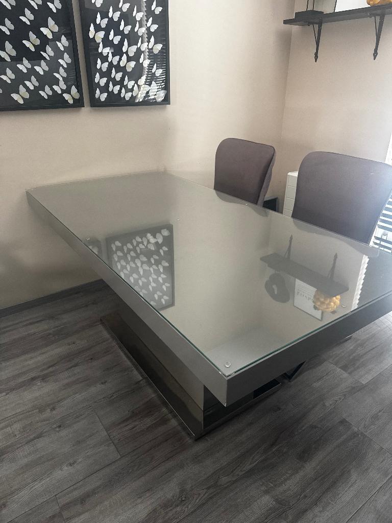 Eettafel eric kuster, Ophalen, Gebruikt, 150 tot 200 cm, 200 cm of meer