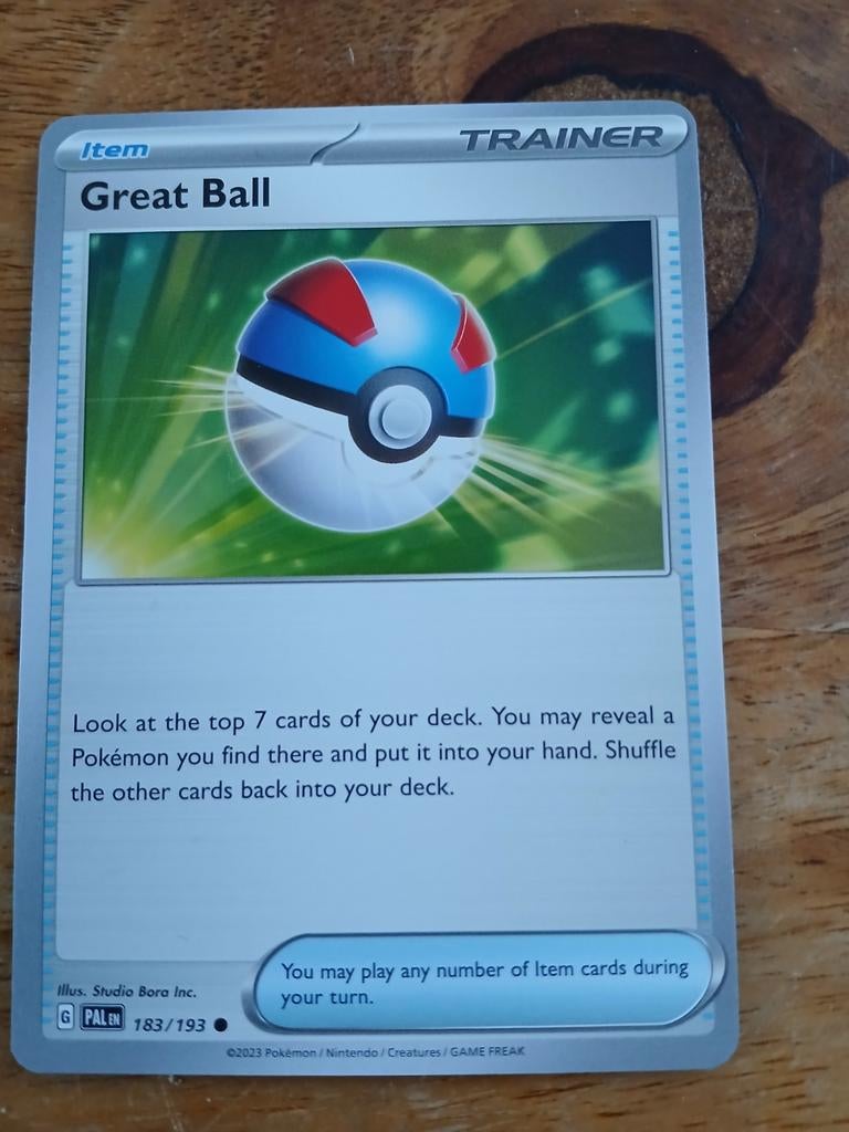 Pokemon kaart - Great Ball 183/193, Ophalen of Verzenden, Zo goed als nieuw, Losse kaart