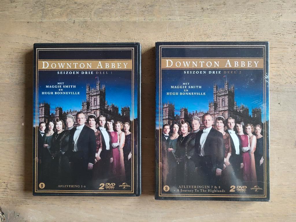 DVD Downton Abbey seizoen 3 deel 1 en 2 NL ondertiteld, Vanaf 9 jaar, Ophalen of Verzenden, Zo goed als nieuw, Drama