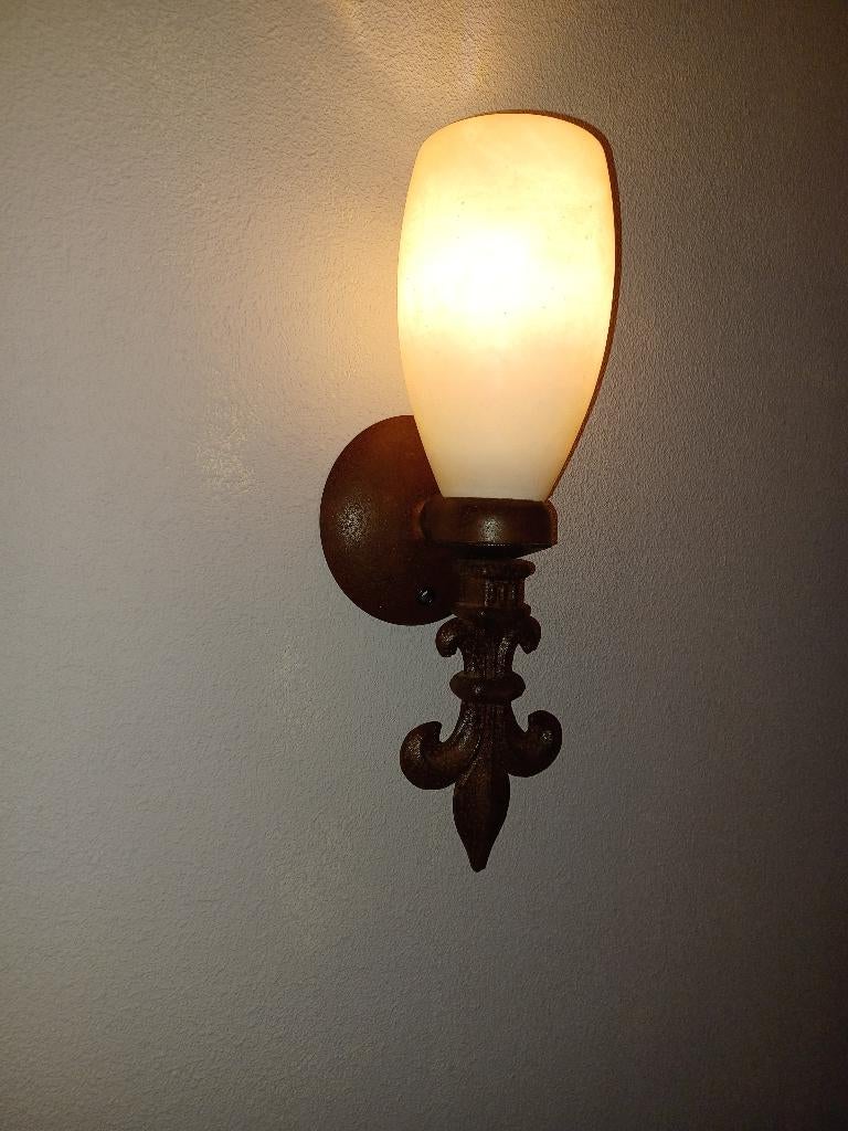 Albast lampen set, Ophalen, Zo goed als nieuw, Overige materialen, Minder dan 50 cm