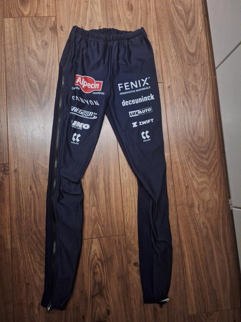 Alpecin Fenix Deceuninck Canyon Zwift Kalas afrits broek, Ophalen, Zwart