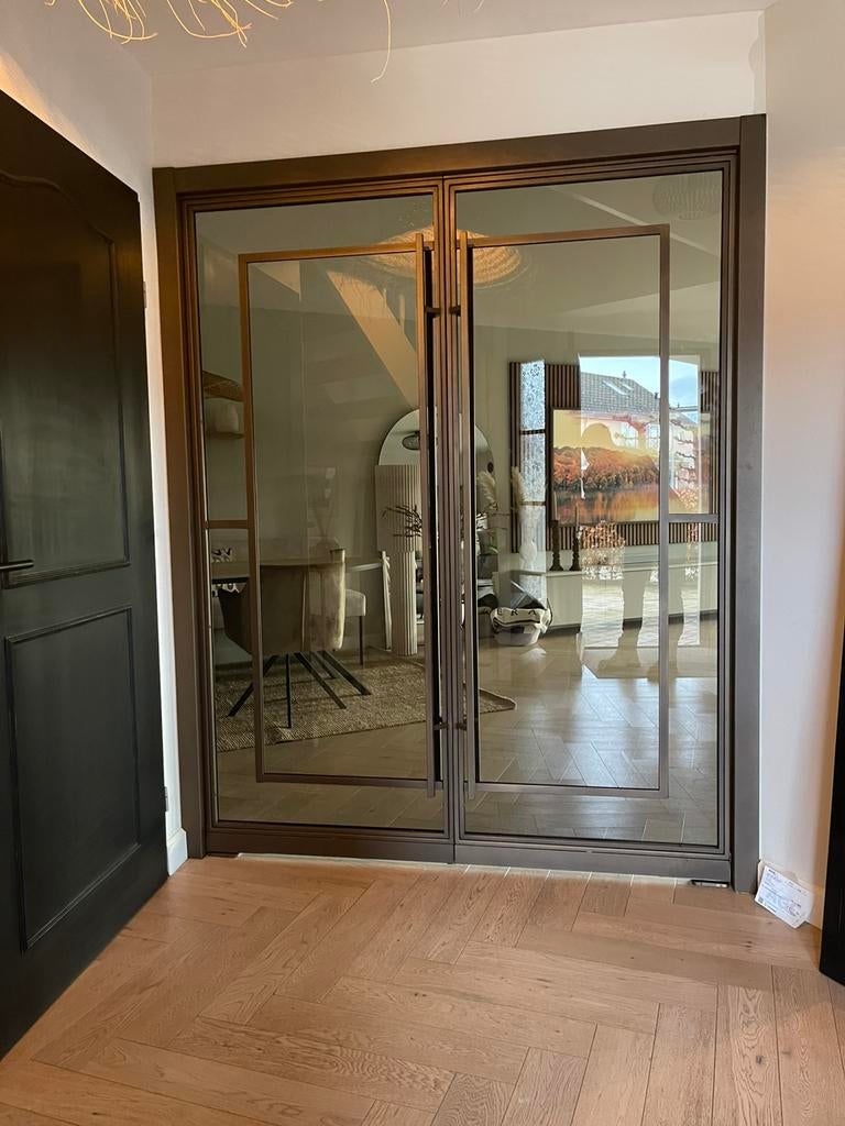 Design dubbele binnen deuren binnen 2 weken !!, Binnendeur, Nieuw, Ophalen of Verzenden, Glas