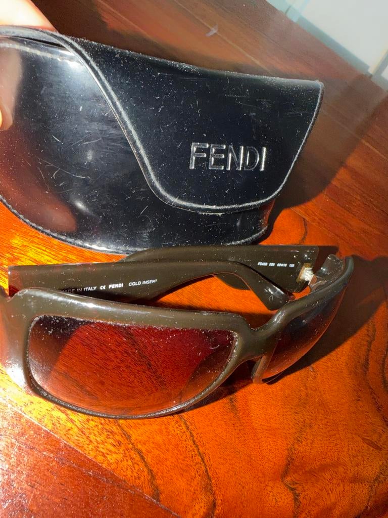 Fendi Zonnebril, Gebruikt, Zonnebril, Zwart, Ophalen of Verzenden