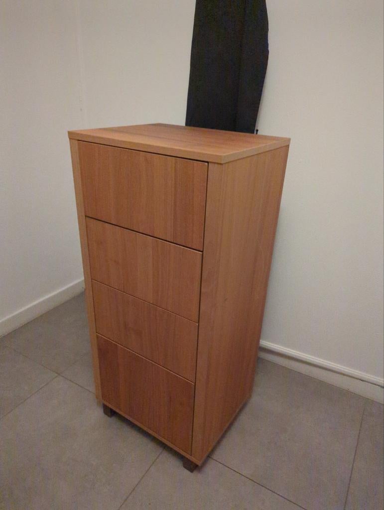 Mooie houten kast met duwlades - 58x40x105 cm, Ophalen, 50 tot 100 cm, Zo goed als nieuw, 25 tot 50 cm